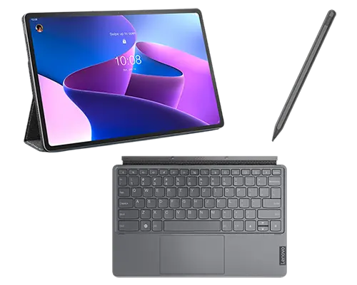 Lenovo Tab P12 Pro (6GB 128GB) (Wifi) - Storm Grey + Pen & Keyboard Qualcomm(r) Snapdragon 870 Processor (3.20 GHz )/Android/128 GB UFS 3.1