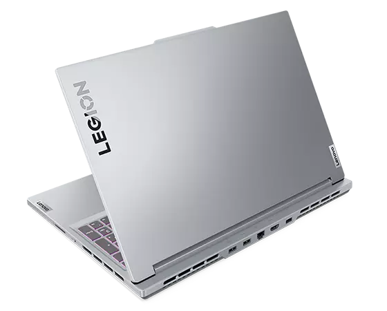 Rear view of Misty Grey Legion Slim 5i Gen 8 laptop