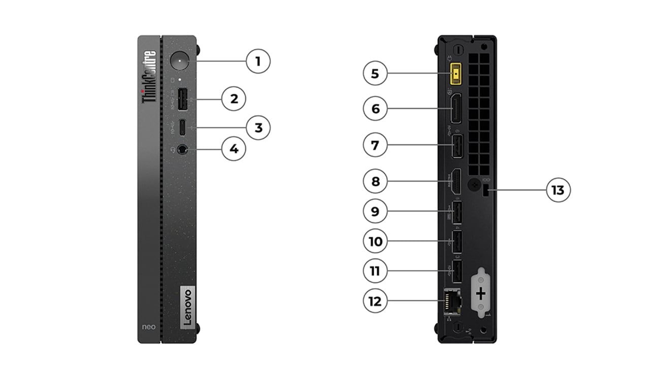 ThinkCentre Neo 50q Gen 4 (Intel) Tiny | Powerful, compact 1L