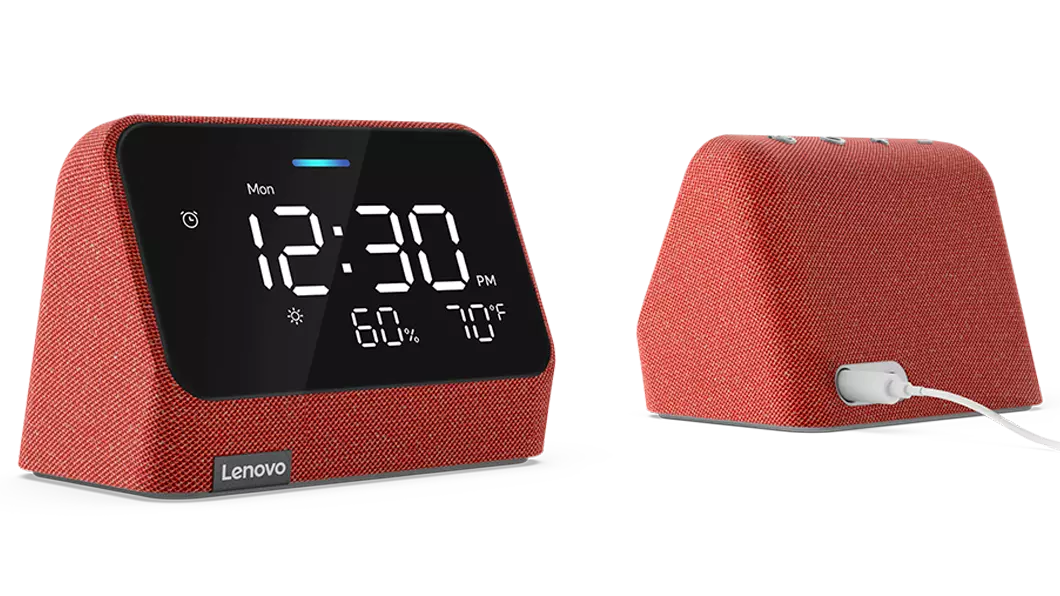 Lenovo Smart Clock Essential med Alexa innebygd