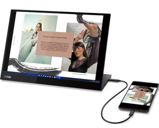 ThinkVision M14d Mobile Monitor本体,フィルター付 ThinkVision 14 inch IPS WXGA+ 60Hz USB-C Portable Monitor - M14d