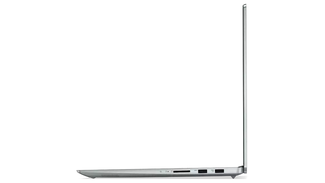 Vista lateral direita do IdeaPad 5 Pro (6.ª geração) de 16" (40,64 cm, AMD) em Cinzento (Cloud Grey)