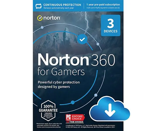 Norton 360 for Gamers- 3 Devices, 3 Years Subscription | Lenovo CA