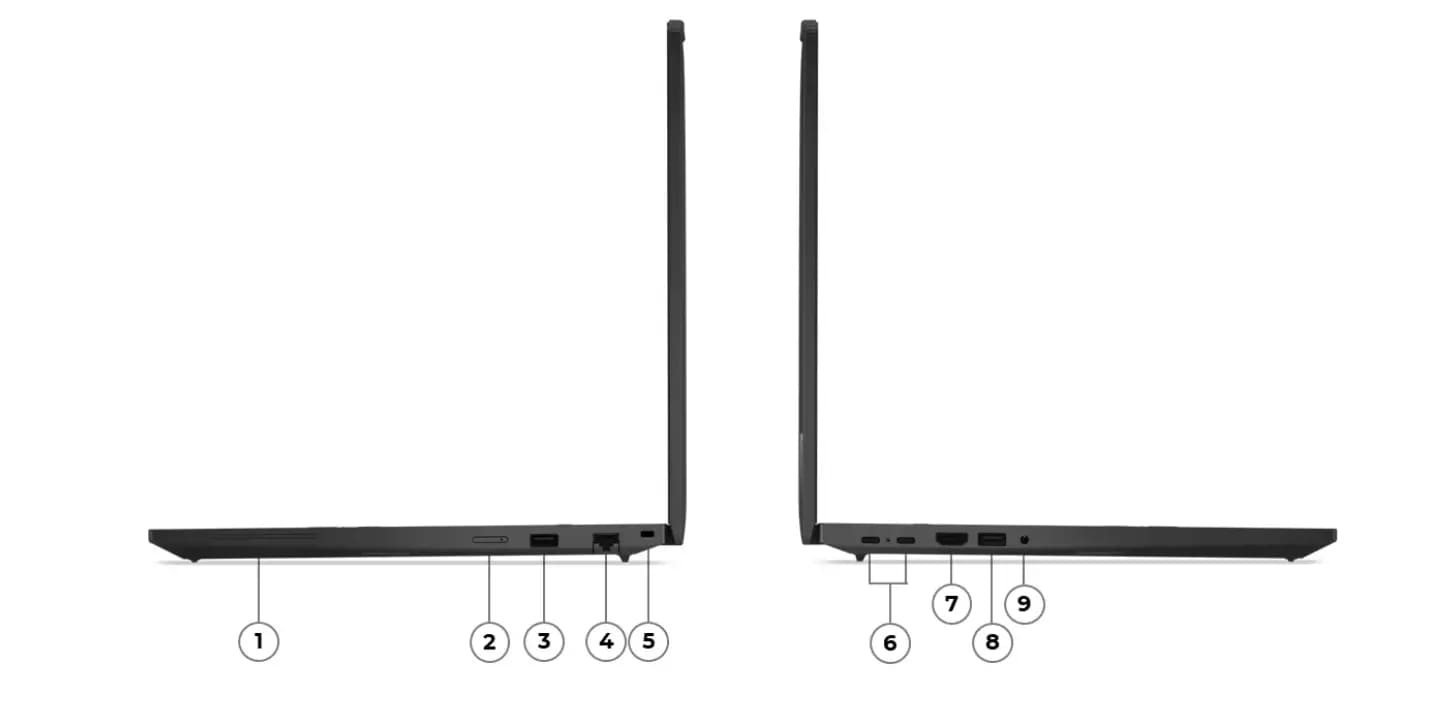 ThinkPad T16 Gen 4 16 AMD ports and slots