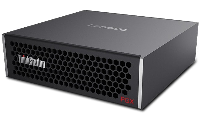 Lenovo ThinkStation PGX 小巧外形配備強大功能，並預裝 NVIDIA DGX™ 作業系統及 NVIDIA AI 軟件堆棧，讓 AI 開發更順暢。